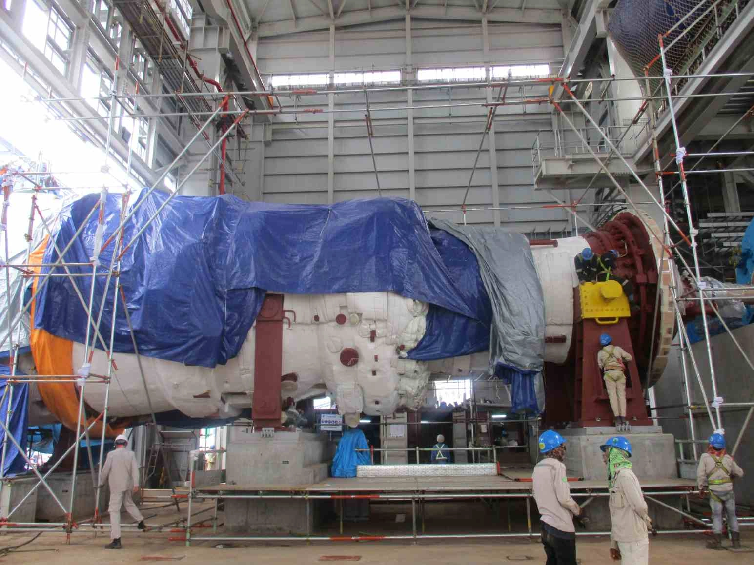 Gas Turbine On Base